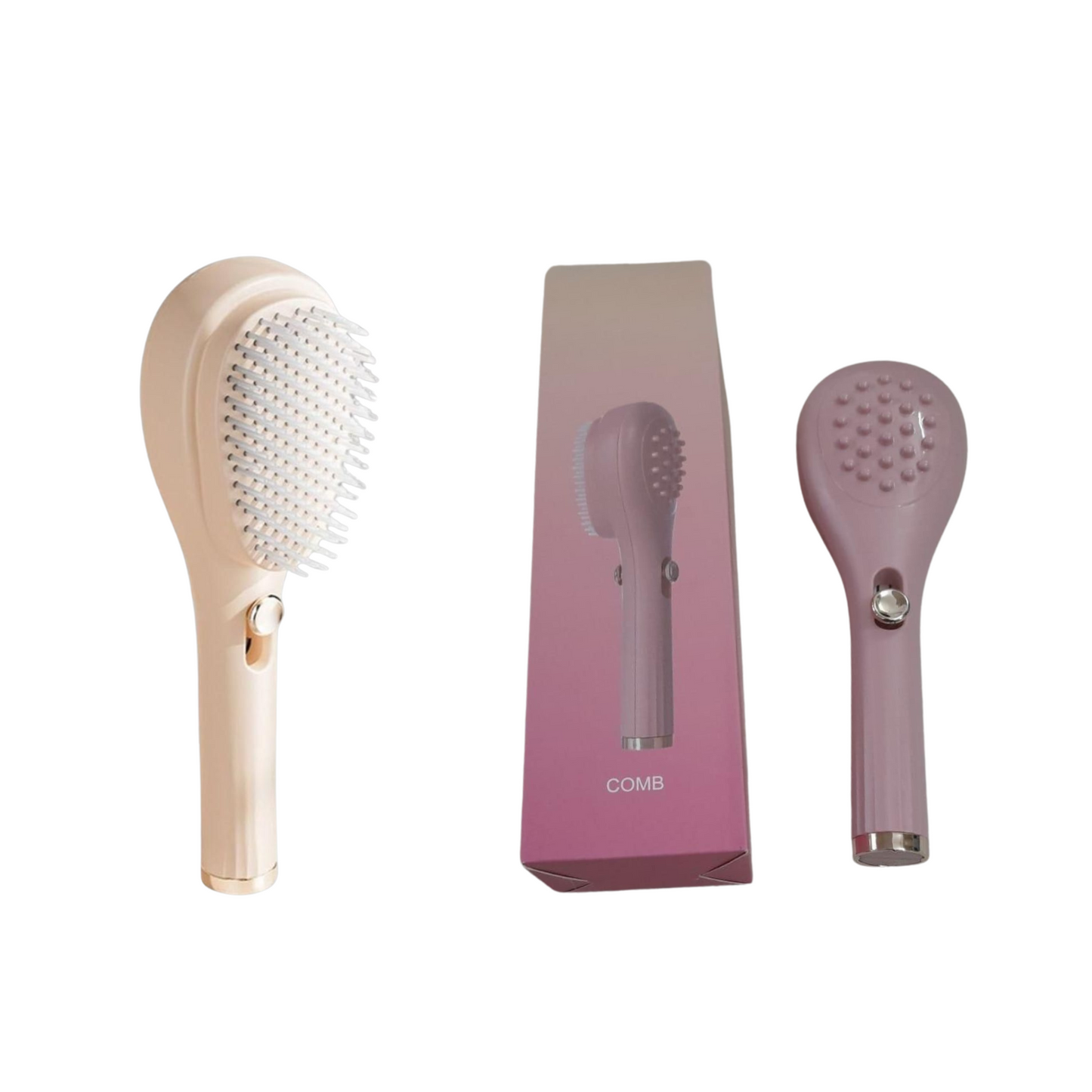Scalp Massage Comb with Retractable Bristle
