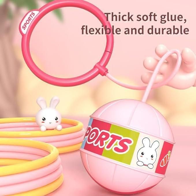 Skip Ball-Portable Foldable Colorful Flash Wheel Swing Ball