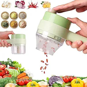 4 in 1 Portable Electric Vegetable Cutter Set